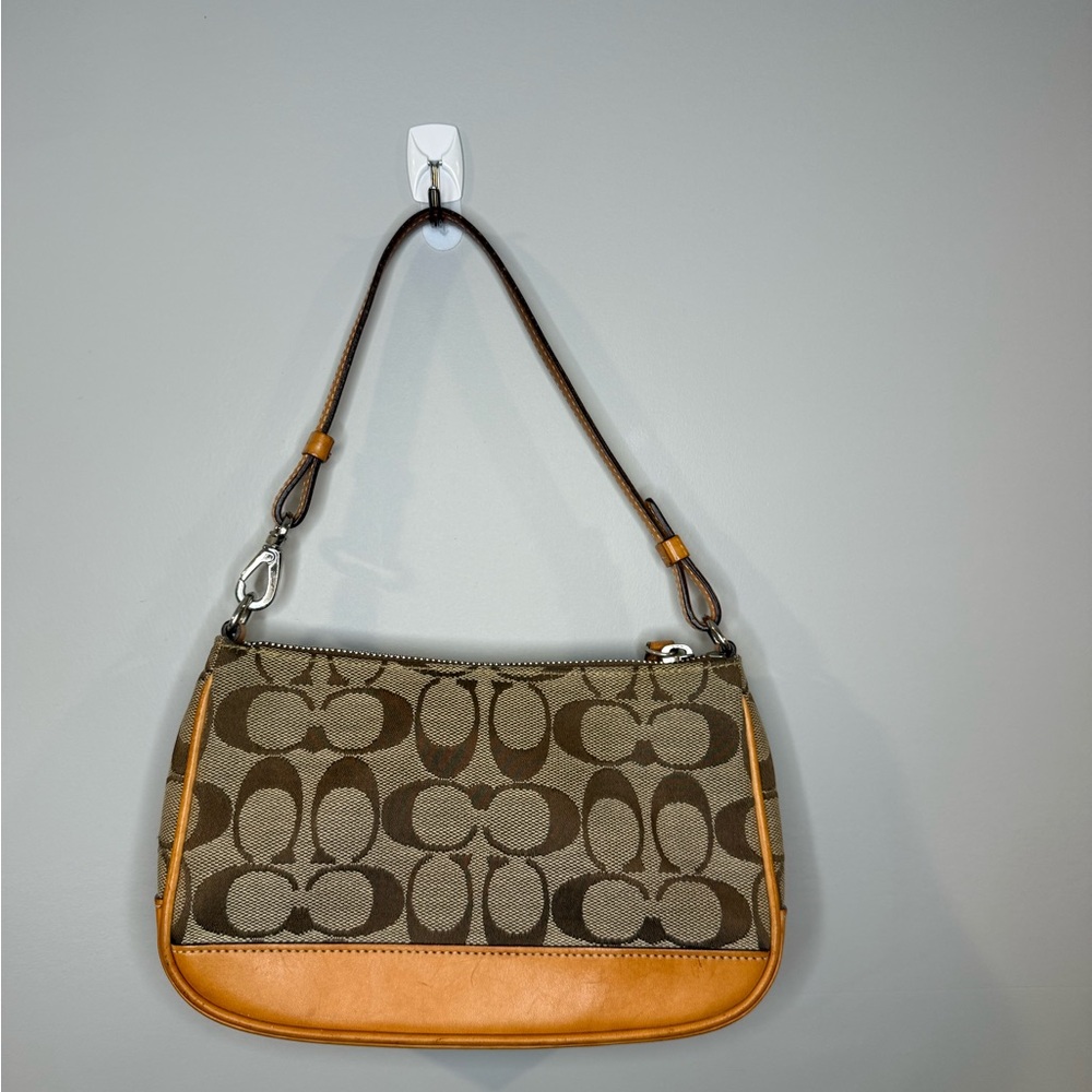 Coach Signature Demi Mini Bag in Classic Tan - Vintage Y2K